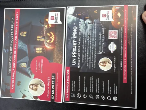 Distribution des Flyers d’Halloween , Oignies, Mégane Havet Immobilier